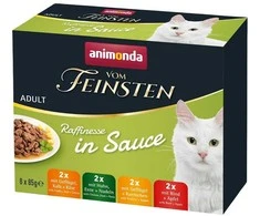 Animoda Kačių Maistas - ANIMONDA Vom Feinsten Suaugusiųjų Rafinuotumas padaže 8x85g