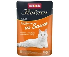 Animoda ANIMONDA Vom Feinsten Raffinesse in sauce vištiena with kalakutiena – šlapias kačių maistas – 85g
