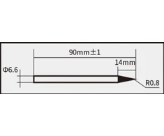 Antgalis 1mm SI-126B-80 lituokliui, Proskit