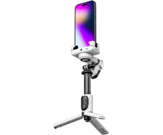AOCHUAN M1 Pro stabilizatorius su RGB apšvietimu (Baltas)