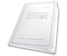 Smiltainis Aplankas SMLT, A4, 300g, užrišamas, su spauda, baltas, kartoninis 0815-102