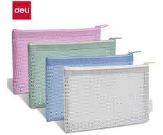 Aplankas-kišenėlė DELI 245x140 mm, medžiaginis, įvairių spalvų