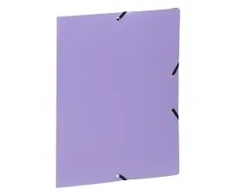 Aplankas su guma Viquel Chemise, A4, plastikinis, violetinės spalvos