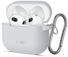 Apple AirPods 3 Tech-Protect silikoninis Crayon dėklas ausinėms pilkos spalvos