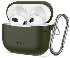 Apple AirPods 3 Tech-Protect silikoninis Olive dėklas ausinėms žalios spalvos