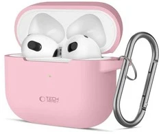 Apple AirPods 3 Tech-Protect silikoninis Dusty dėklas ausinėms rožinės spalvos