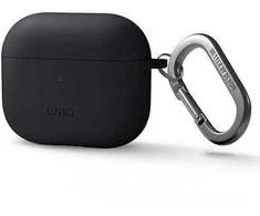 UNIQ Nexo Dėklas AirPods 3 gen + Silikoniniai ausinių laikikliai pilkos spalvos