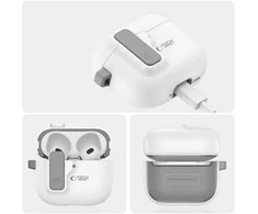 Apple AirPods 4 Tech-Protect Slim Hook dėklas jūsų ausinėms baltos spalvos