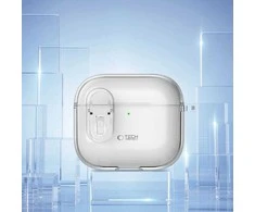 Apple AirPods 4 Tech-Protect Slim Hook Clear dėklas jūsų ausinėms skaidrus