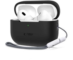 Apple AirPods Pro 1 / 2 Tech-Protect silikoninis dėklas ausinėms juodos spalvos