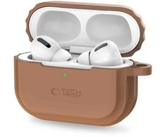 Dėklas Apple AirPods Pro 1/2 Tech-Protect silikoninis Rope Chocolate ruda