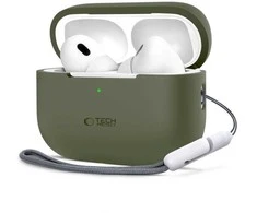 Apple AirPods Pro 1 / 2 Tech-Protect silikoninis Olive dėklas ausinėms žalios spalvos