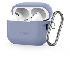 Dėklas Tech-Protect SILICONE HOOK AIRPODS Pro 1 / 2 ŠVIESIAI MĖLYNAS