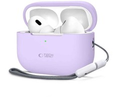 Apple AirPods Pro 1 / 2 Tech-Protect silikoninis dėklas ausinėms levandų spalvos