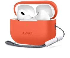 Apple AirPods Pro 1 / 2 Tech-Protect silikoninis Neon dėklas ausinėms oranžinės spalvos