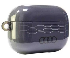 Audi IML Geometric Pattern AirPods Pro 2 dėklas pilkos spalvos AU-IMLAPP2-A6/D3-GY