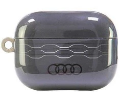Apple AirPods Pro 2 Audi IML Geometric Pattern Cover (AU-IMLAPP2-A6/D3-GY) dėklas ausinėms pilkos spalvos