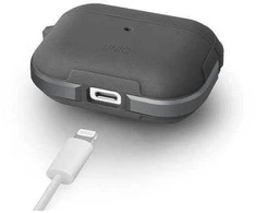 UNIQ dėklas Valencia AirPods Pro pilkos spalvos Antimicrobial