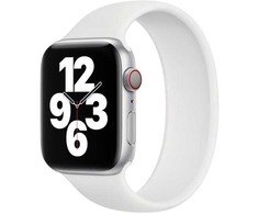 112800 Apple apyrankė Solo SILICONE apyrankė FOR Apple Watch 39/40/41/42mm SIZE 2 baltos spalvos SEAL