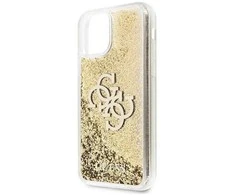 Apple iPhone 11 Guess dėklas 4G Big Liquid Glitter (GUHCN61LG4GGO) aukso spalvos