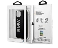 Apple iPhone 11 Pro Max BMW dėklas Signature Printed Logo (BMHCN65PCUBBK) juodos spalvos