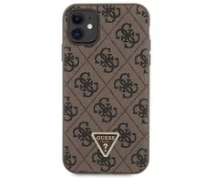 Apple iPhone 11 / XR Guess dėklas Crossbody 4G Metal Logo (GUHCN61P4TDSCPW) rudos spalvos