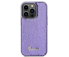 Apple iPhone 11 / XR Guess dėklas Sequin Script Metal (GUHCN61PSFDGSU) violetinės spalvos