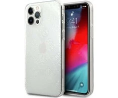 Guess GUHCP12M3D4GTR Apple iPhone 12/12 Pro 6,1″ skaidrus kietas dėklas 4G 3D Pattern Collection