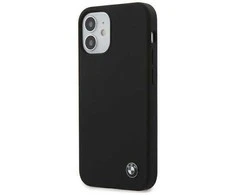 Apple iPhone 12 Mini BMW dėklas silikoninis Signature (BMHCP12SSILBK) juodos spalvos