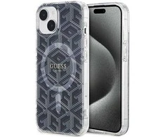 Dėklas GUESS GUHMP15SHGCUSTGK IPHONE 15/14/13 6.1 "Juodas / Juodas HARDCASE IML GCUBE MAGSAFE