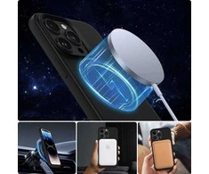 Apple iPhone 13 / 14 Tech-Protect Silicone MagSafe dėklas telefonui juodos spalvos