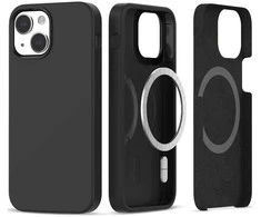 Apple iPhone 13 / 14 Tech-Protect Silicone MagSafe dėklas telefonui juodos spalvos
