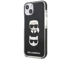 Apple iPhone 13 Karl Lagerfeld dėklas Karl&amp;Choupette Head juodos spalvos