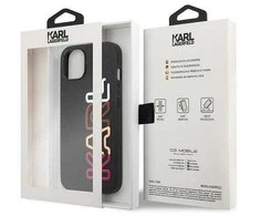 Karl Lagerfeld KLHCP13SPCOBK Apple iPhone 13 mini 5,4″ juodos spalvos kietas dėklas Multirožinės spalvos Brand