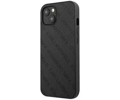 Apple iPhone 13 Mini Karl Lagerfeld dėklas Perforated Allover (KLHCP13SPTLK) juodos spalvos