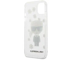 Dėklas Karl Lagerfeld KLHCP13SHFLT IPHONE 13 MINI 5.4 "TRANSPARENT/TRANSPARENT FLOWER IKONIK KARL