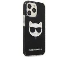 Apple iPhone 13 Pro Karl Lagerfeld dėklas Choupette Head juodos spalvos