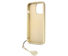Guess GUHCP13XGF4GGR iPhone 13 Pro Max 6.7 quot; pilkas / pilkas kietas dėklas 4G Charms kolekcija