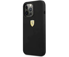 Ferrari FESSIHCP13XBK Apple iPhone 13 Pro Max 6,7″ juodos spalvos kietas dėklas Silicone