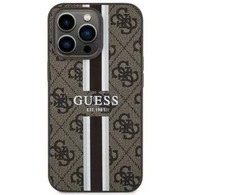 Guess GUHMP13XP4RPSW Apple iPhone 13 Pro Max 6.7″ rudos spalvos kietas dėklas 4G Printed Stripes MagSafe