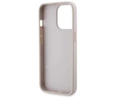 Apple iPhone 13 Pro Max Guess dėklas Crossbody 4G Metal Logo (GUHCP13XP4TDSCPP) rožinės spalvos