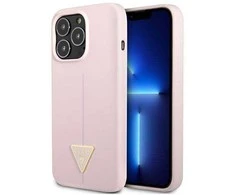 Apple iPhone 13 Pro Max Guess dėklas Silicone Triangle (GUHCP13XSLTGU) violetinės spalvos