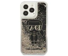 Apple iPhone 13 Pro Max Karl Lagerfeld dėklas Liquid Glitter Gatsby (KLHCP13XLGGKBK) juodos spalvos