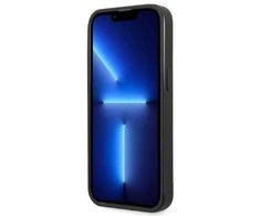Apple iPhone 13 Pro Max Karl Lagerfeld dėklas Monogram Ikonik Patch raudonos spalvos