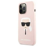 Karl Lagerfeld KLHCP13XSLKHLP Apple iPhone 13 Pro Max 6,7″ light rožinės spalvos kietas dėklas Silicone Karl`s