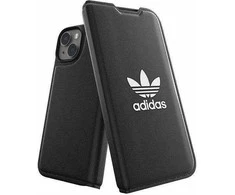 Adidas OR Booklet Dėklas BASIC Apple iPhone 14/ 15 / 13 6.1″ juodos spalvos baltos spalvos 50181