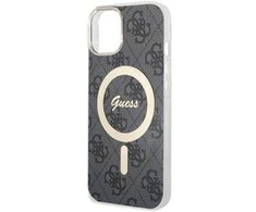 Dėklas Guess GUHMP14SH4STK iPhone 14 6.1" juoda/juodas hardcase 4G MagSafe