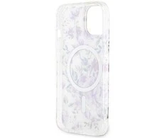Guess GUHMP14SHCFWST Apple iPhone 14 / 15 / 13 6.1″ skaidrus kietas dėklas Flower MagSafe