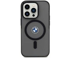 Dėklas BMW BMHMP14MDSLK Apple iPhone 14 Plus / 15 Plus 6.7″ juodos spalvos kietas dėklas Signature MagSafe