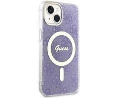 Dėklas GUESS GUHMP14MH4STU IPHONE 14 PLUS / 15 PLUS 6.7 "PURPLE / PURPLE HARDCASE 4G MAGSAFE